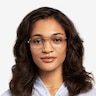 Colton Silver, Clear Blue & Tortoise AcetateEyeglass Frames for Women from EyeBuyDirect