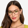 Clip Matte Tortoise & Gold Plastic-metalEyeglass Frames for Women from EyeBuyDirect