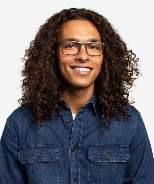 Medium Café PlastiqueMontures de lunettes de vue pour Hommes d'EyeBuyDirect