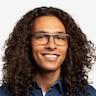 Medium Café PlastiqueMontures de lunettes de vue pour Hommes d'EyeBuyDirect