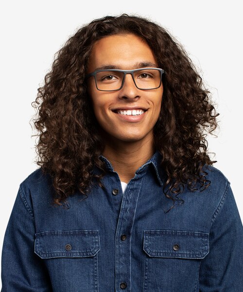 Medium Gray PlasticEyeglass Frames for Men from EyeBuyDirect