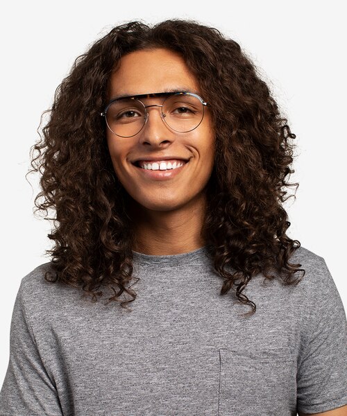 Volition Gunmetal & Tortoise Acetate-metalEyeglass Frames for Men from EyeBuyDirect