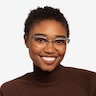 Essential Snake & Silver Acetate-metalEyeglass Frames for Women from EyeBuyDirect