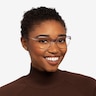 Dona Clear Purple & Gold Acetate-metalEyeglass Frames for Women from EyeBuyDirect