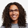 Further Blue Floral & Silver Acetate, MetalEyeglass Frames for Men from EyeBuyDirect