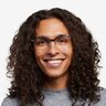 Further Blue Floral & Silver Acetate-metalEyeglass Frames for Men from EyeBuyDirect