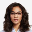 Further Blue Floral & Silver Acetate, MetalEyeglass Frames for Women from EyeBuyDirect