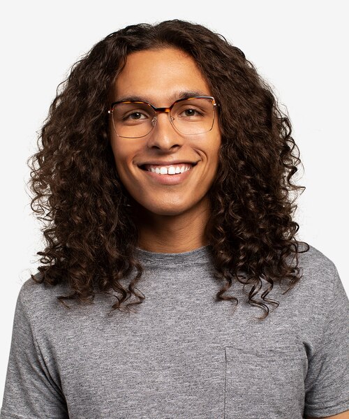 Further Tortoise & Gold Acetate-metalEyeglass Frames for Men from EyeBuyDirect