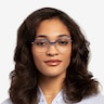 Further Blue & Silver Acetate-metalEyeglass Frames for Women from EyeBuyDirect