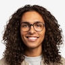 Modernity Striped Blue AcetateEyeglass Frames for Men from EyeBuyDirect