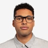 Drop Dark Navy Silver AcétateMontures de lunettes de vue pour Hommes d'EyeBuyDirect