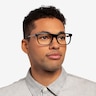 Drop Black AcetateEyeglass Frames for Men from EyeBuyDirect