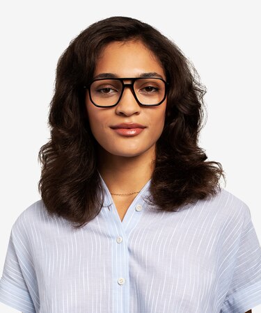 Black & Silver Iconic -  Acetate Eyeglasses