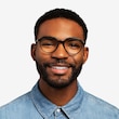 World Dark Green Silver AcetateEyeglass Frames for Men from EyeBuyDirect