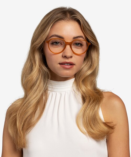 World Orange AcetateEyeglass Frames for Women from EyeBuyDirect