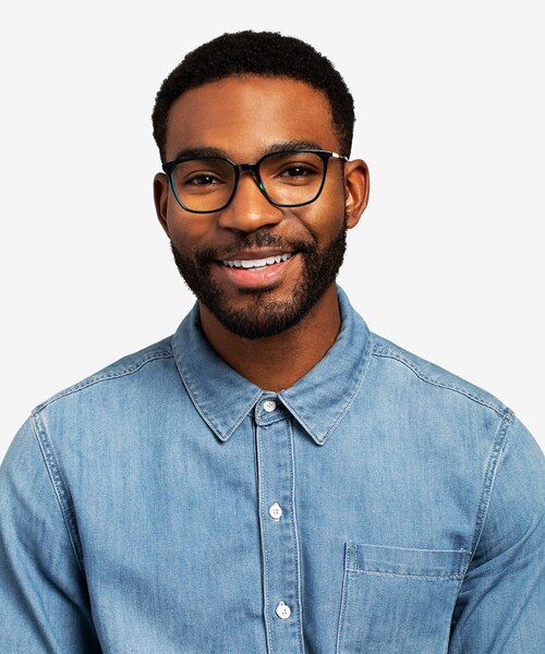 Souvenir Teal AcetateEyeglass Frames for Men from EyeBuyDirect