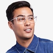 Button Clear AcetateEyeglass Frames for Men from EyeBuyDirect