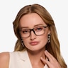 Rebus Matte Navy Black MétalMontures de lunettes de vue pour Femmes d'EyeBuyDirect