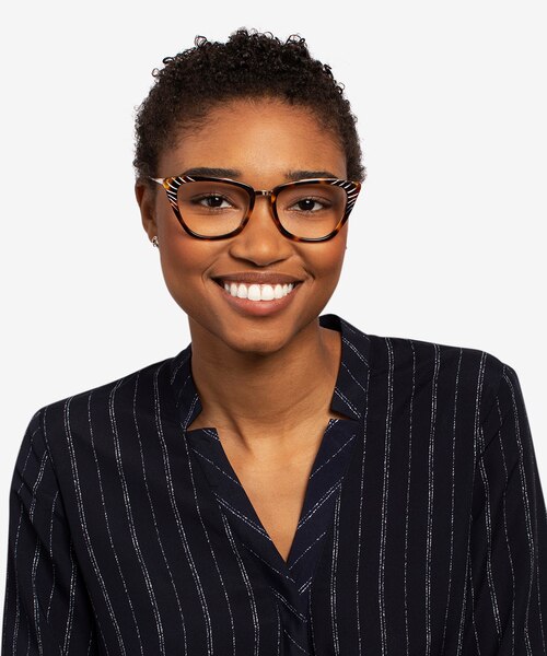 Trenta Tortoise Gold AcetateEyeglass Frames for Women from EyeBuyDirect