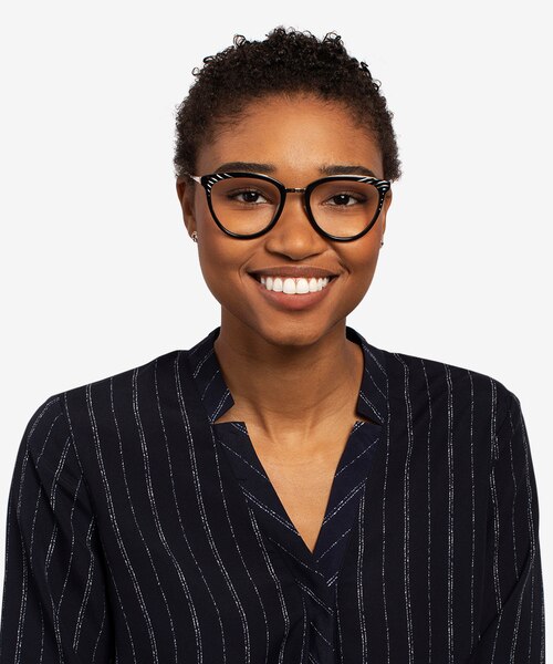 Momentous Black AcetateEyeglass Frames for Women from EyeBuyDirect