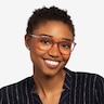 Momentous Clear Pink AcetateEyeglass Frames for Women from EyeBuyDirect