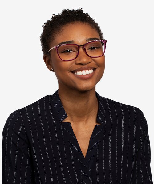 Grande Purple Gold AcetateEyeglass Frames for Women from EyeBuyDirect