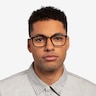 Volume Black Gold AcetateEyeglass Frames for Men from EyeBuyDirect