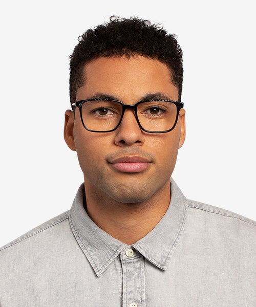 Venti Black AcetateEyeglass Frames for Men from EyeBuyDirect