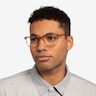 Venti Clear Brown AcétateMontures de lunettes de vue pour Hommes d'EyeBuyDirect