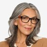 Taiga Black & Wood AcetateEyeglass Frames for Women from EyeBuyDirect