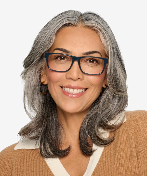 Taiga Dark Gray & Wood AcetateEyeglass Frames for Women from EyeBuyDirect