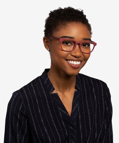 Tongass Red AcetateEyeglass Frames for Women from EyeBuyDirect
