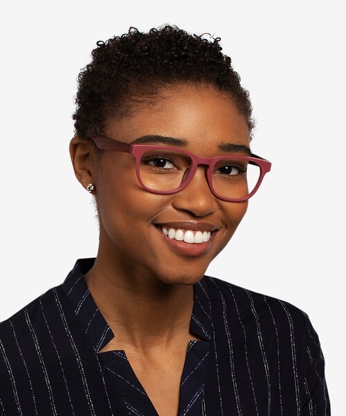 Tongass Red AcetateEyeglass Frames for Women from EyeBuyDirect
