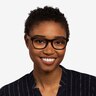 Tongass Dark Brown & Wood AcetateEyeglass Frames for Women from EyeBuyDirect