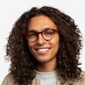 Everglades Red & Red Wood AcetateEyeglass Frames for Men from EyeBuyDirect