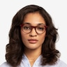 Everglades Red & Red Wood AcetateEyeglass Frames for Women from EyeBuyDirect