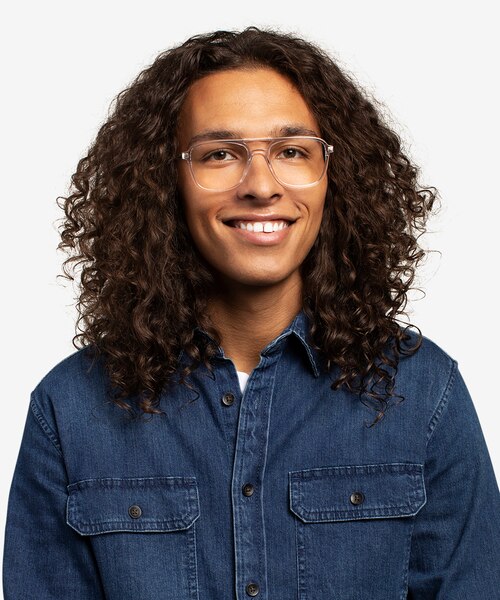 Eddie Clear AcetateEyeglass Frames for Men from EyeBuyDirect