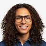 Intrepid Black Gunmetal AcetateEyeglass Frames for Men from EyeBuyDirect