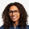 Intrepid Gray Striped AcetateEyeglass Frames for Men from EyeBuyDirect