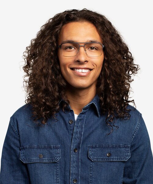 Gustave Black Gold AcetateEyeglass Frames for Men from EyeBuyDirect