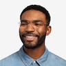 Arizona Silver Black AcetateEyeglass Frames for Men from EyeBuyDirect