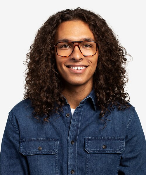 San Diego Tortoise Silver AcetateEyeglass Frames for Men from EyeBuyDirect