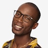 Estuary Black Gold AcetateEyeglass Frames for Men from EyeBuyDirect