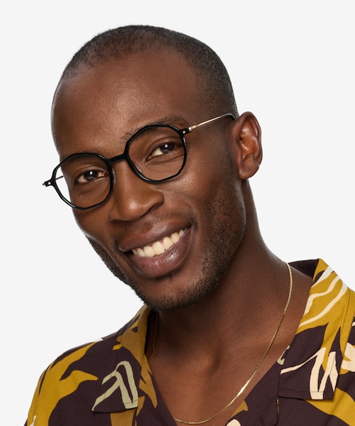 Carmelo Black Gold AcetateEyeglass Frames for Men from EyeBuyDirect