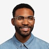 Atami Gray Silver AcetateEyeglass Frames for Men from EyeBuyDirect