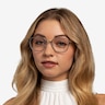 Atami Gray Silver AcetateEyeglass Frames for Women from EyeBuyDirect