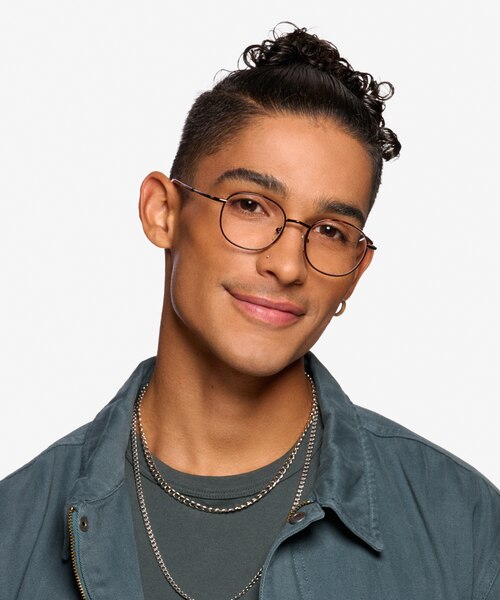 Otaku Tortoise Red Copper AcetateEyeglass Frames for Men from EyeBuyDirect
