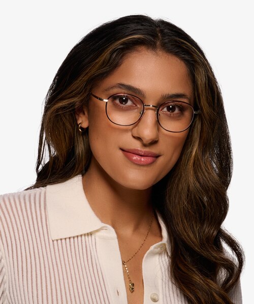 Otaku Tortoise Silver AcetateEyeglass Frames for Women from EyeBuyDirect