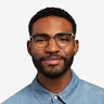 Utamaro Gray Silver AcetateEyeglass Frames for Men from EyeBuyDirect