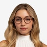 Utamaro Tortoise Gold AcétateMontures de lunettes de vue pour Femmes d'EyeBuyDirect